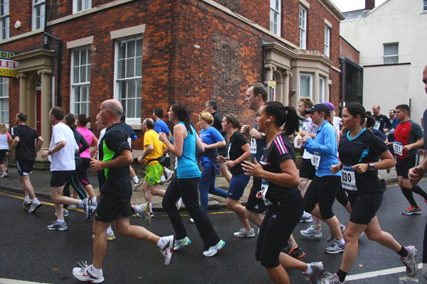 runners on the streets of Preston