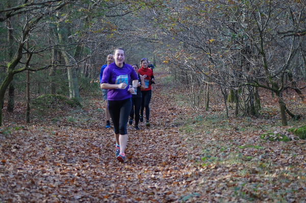 Runners At The Breckland Forest 10K