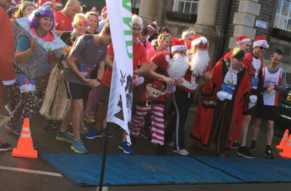 Mayor Of Thetford Joins Runners At The Santa 5K