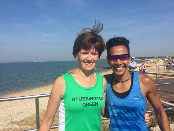 Penny Forse with Dame Kelly Holmes