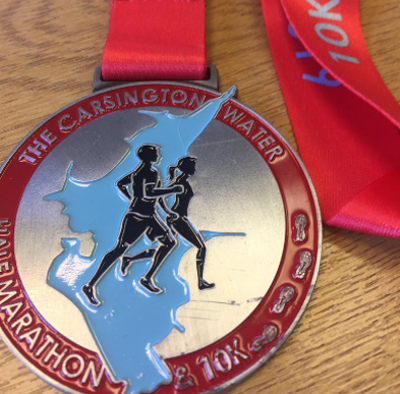 Carsington Water Half Marathon & 10K medal