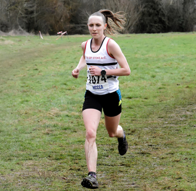 Kate Holt On her Way To Winning The Senior Women's Race At Midlands XC