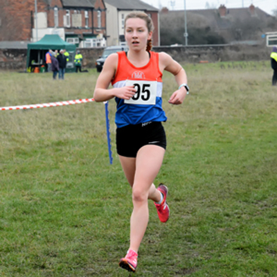 Rebecca Twardochleb On Her Way To A Win At Staffs XC Champs