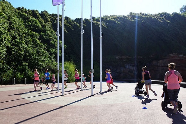 Exmouth parkrun turnaround