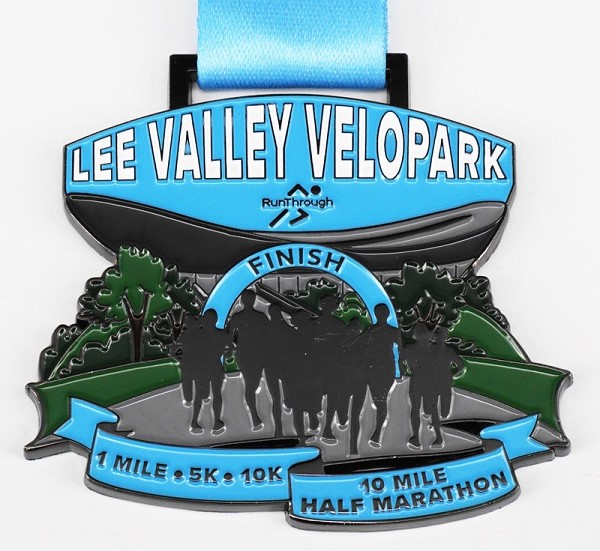 RunThrough Lee Valley Velopark Series medal 2019