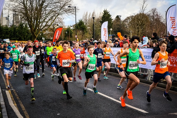 Mercer Surrey Half Marathon start of 5K race 2019