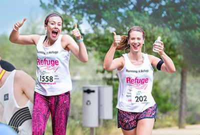 a couple of happy RunThrough runners