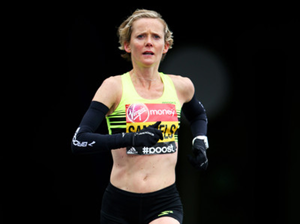Sonia Samuels running - upper body shot