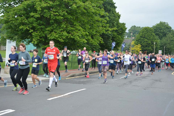 Runners At The Nottingham 10K