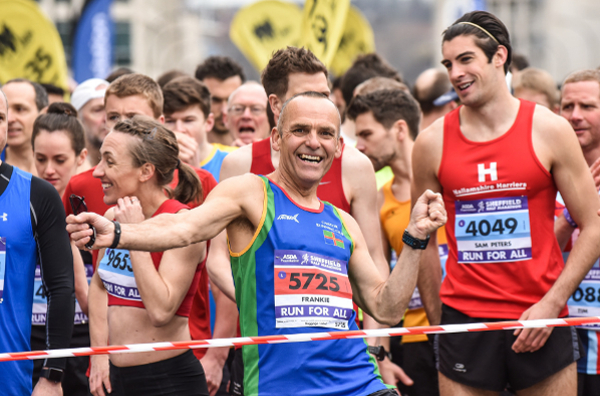 Runners At Start Of Sheffield Half Marathon