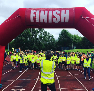 Children At The Telford And Wrekin Schools Half Marathon