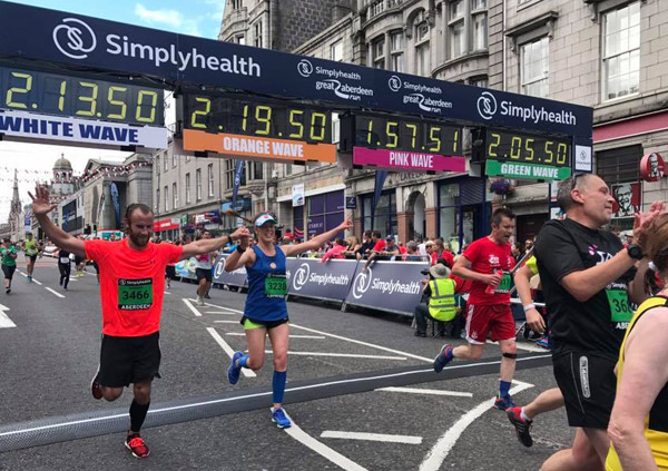 the finish at Great Aberdeen Run