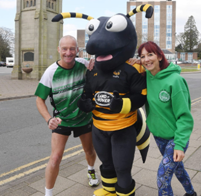 Wasps Rugby Club Mascot At The Kenilworth Half Marathon