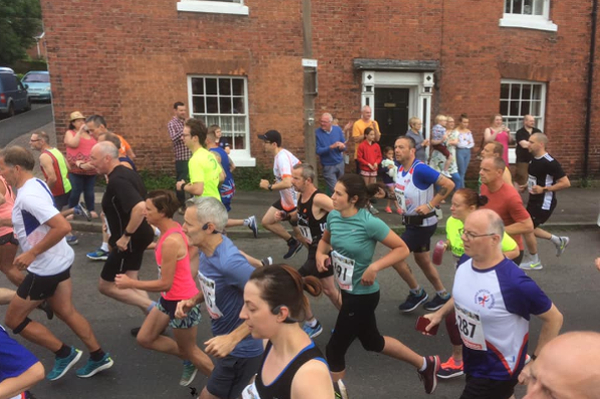 Runners At The Shifnall Half Marathon