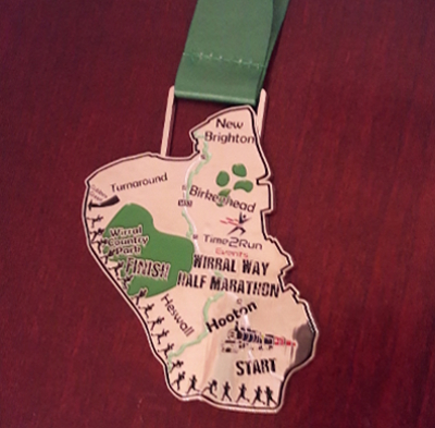 Wirral Way Summer Trail Half Marathon Medal