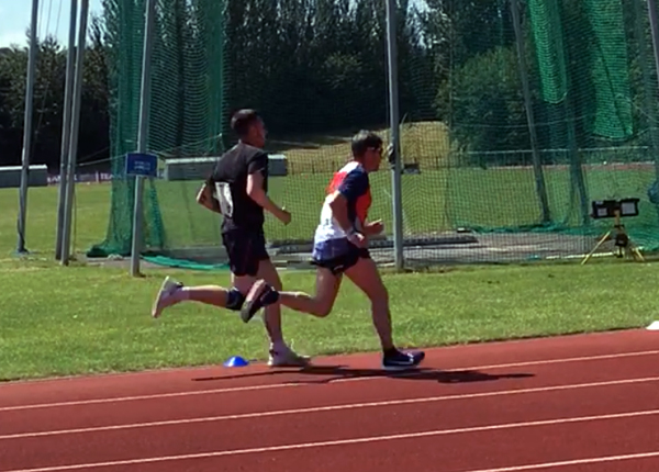 John Owens in 1500m race action