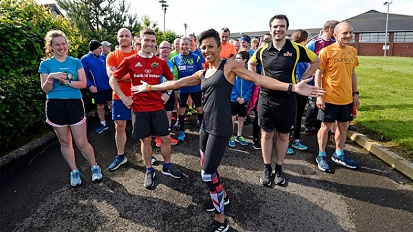 Kelly Holmes at Ormeau parkrun