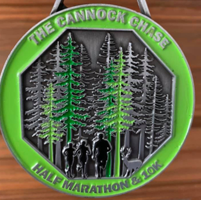 New Cannock Chase Half Marathon And 10K Medal