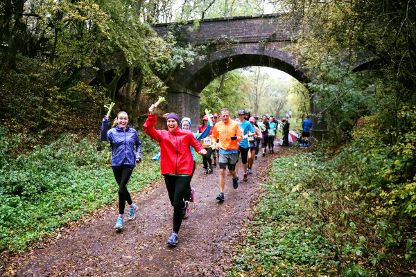 Runners At The Green Leek Run