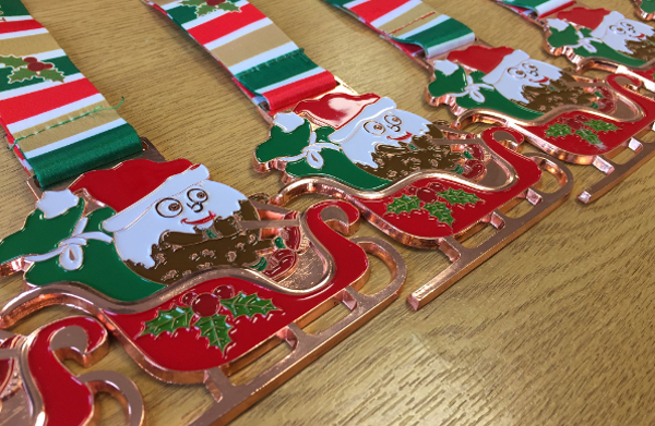 New Salcey Forest Christmas 10K & 5K Medals