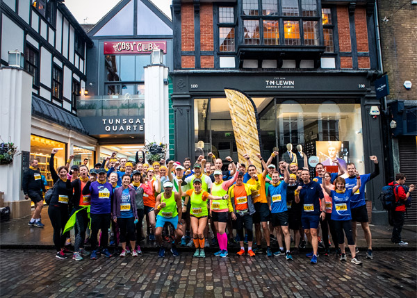 Group of happy runners at Guildford 1oK