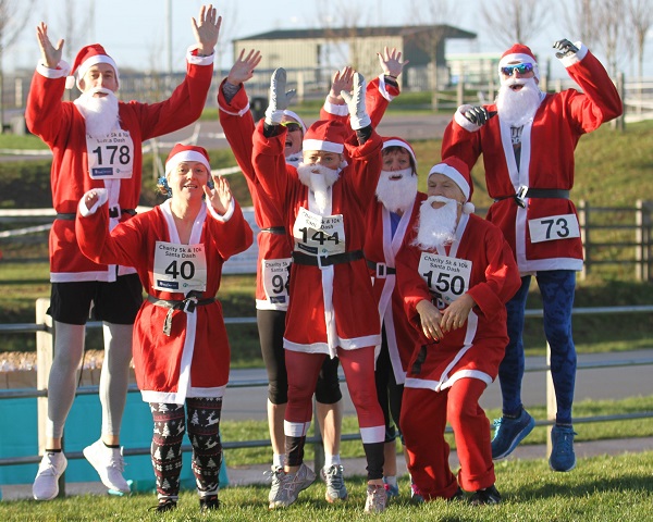 Santa Run at Cyclopark Gravesend