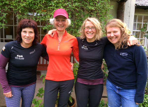 Nicky Spinks with friends