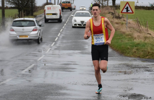 Joe Sagar Winning The Liversedge Half Marathon