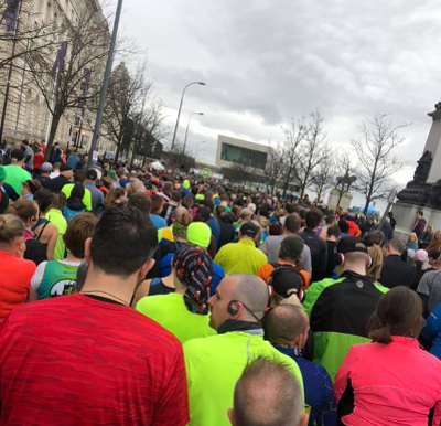 Waiting To Start At The Liverpool Skyline Half Marathon