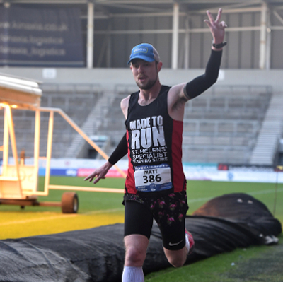 Matthew Crehan Winning The St Helens 10K