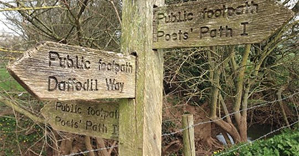 Signpost At The Poets Path Potter
