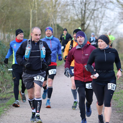 Runners At The Polar Bear Challenge