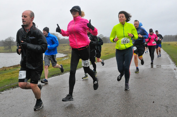 Runners At A Stormy Tatton 10K February 2020