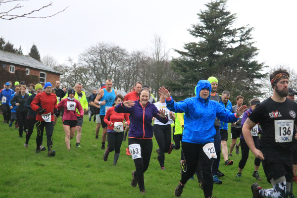 Runners At New Winter Hopton Court Trail Run
