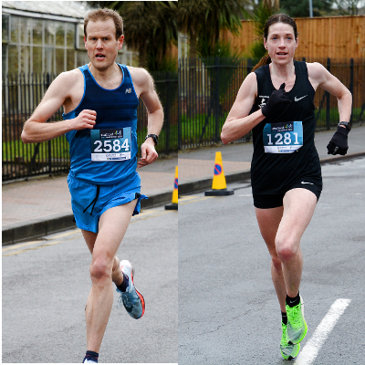 Lloyd Biddell And Kelly Butler Winners Stafford Half Marathon