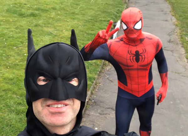 Spiderman with Batman