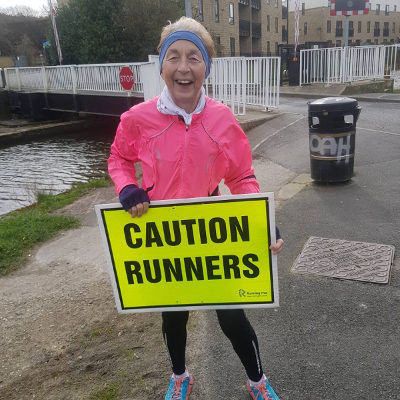 Hilary Wharam 100th Virtual Marathon