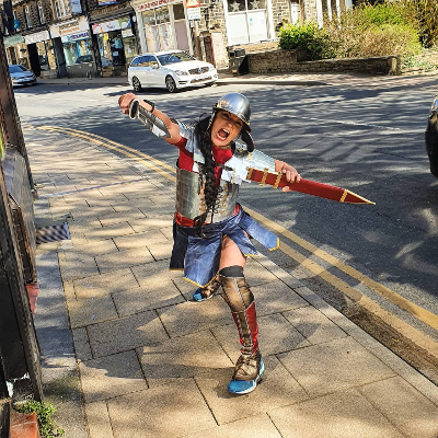 Mary Bear Taylor On A Costumed Run