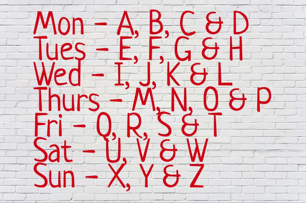 Running The Alphabet