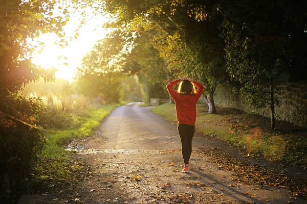 Early morning run in West Sussex