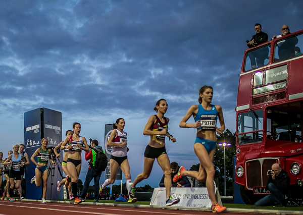 runners on the track at the Night of the 10,000m PBs 
