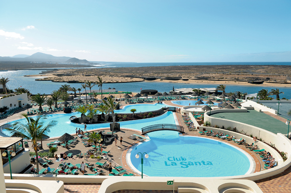 view of the Club La Santa leisure pools