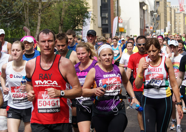 runners at London Marathon