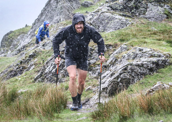 Paul Tierney battling poor weather on the hills