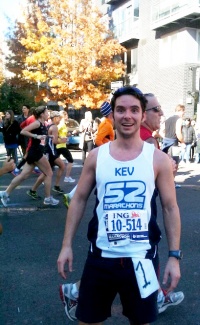 Kevin during a race
